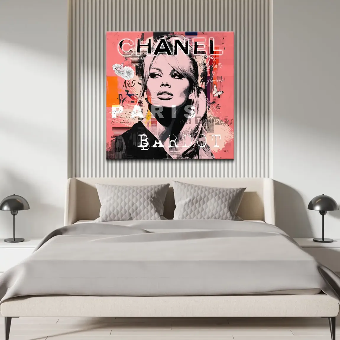 Bardot Chanel Art Leinwand Bild