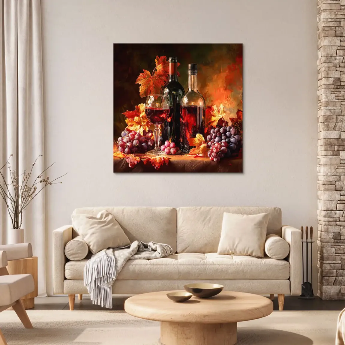 Edle Weinlese Leinwand Bild