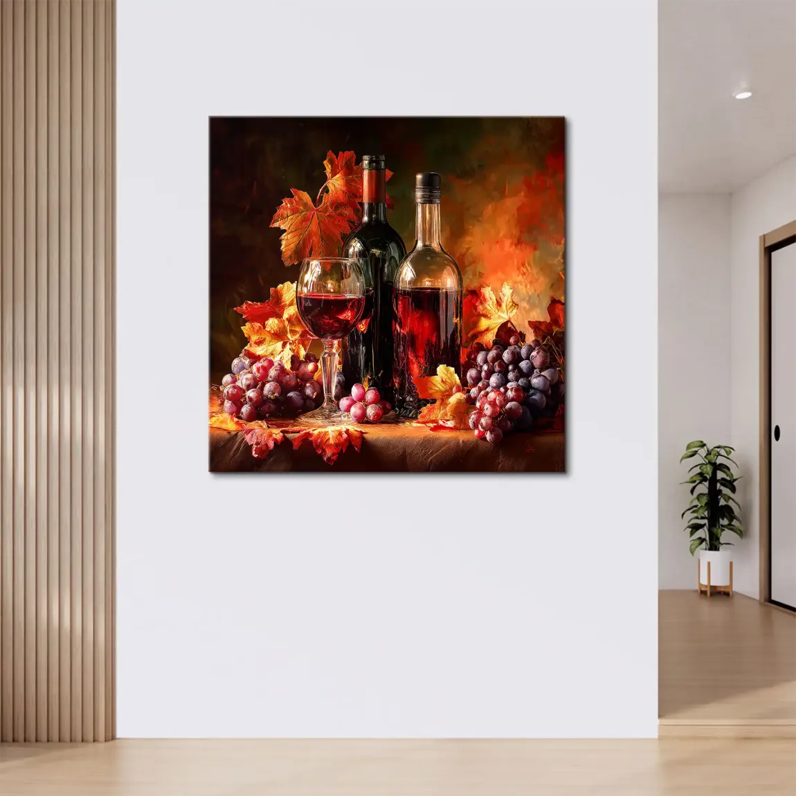 Edle Weinlese Leinwand Bild