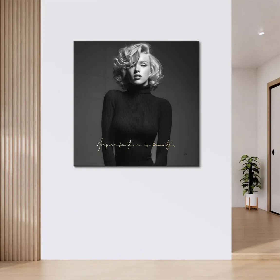 Marilyn Monroe Imperfection Leinwand Bild