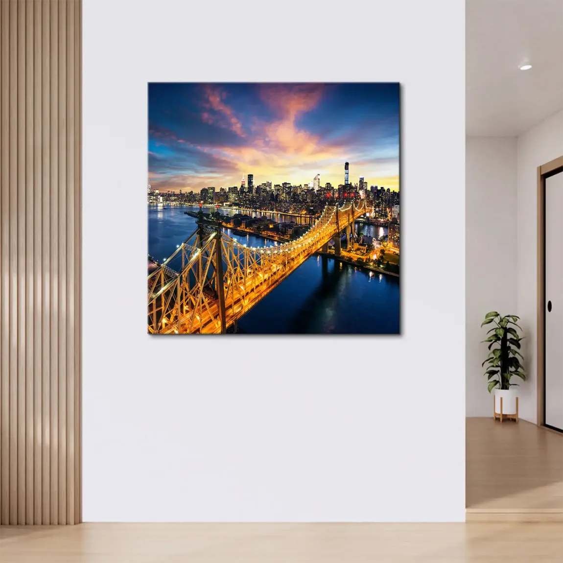 Manhattan Panorama Leinwand Bild