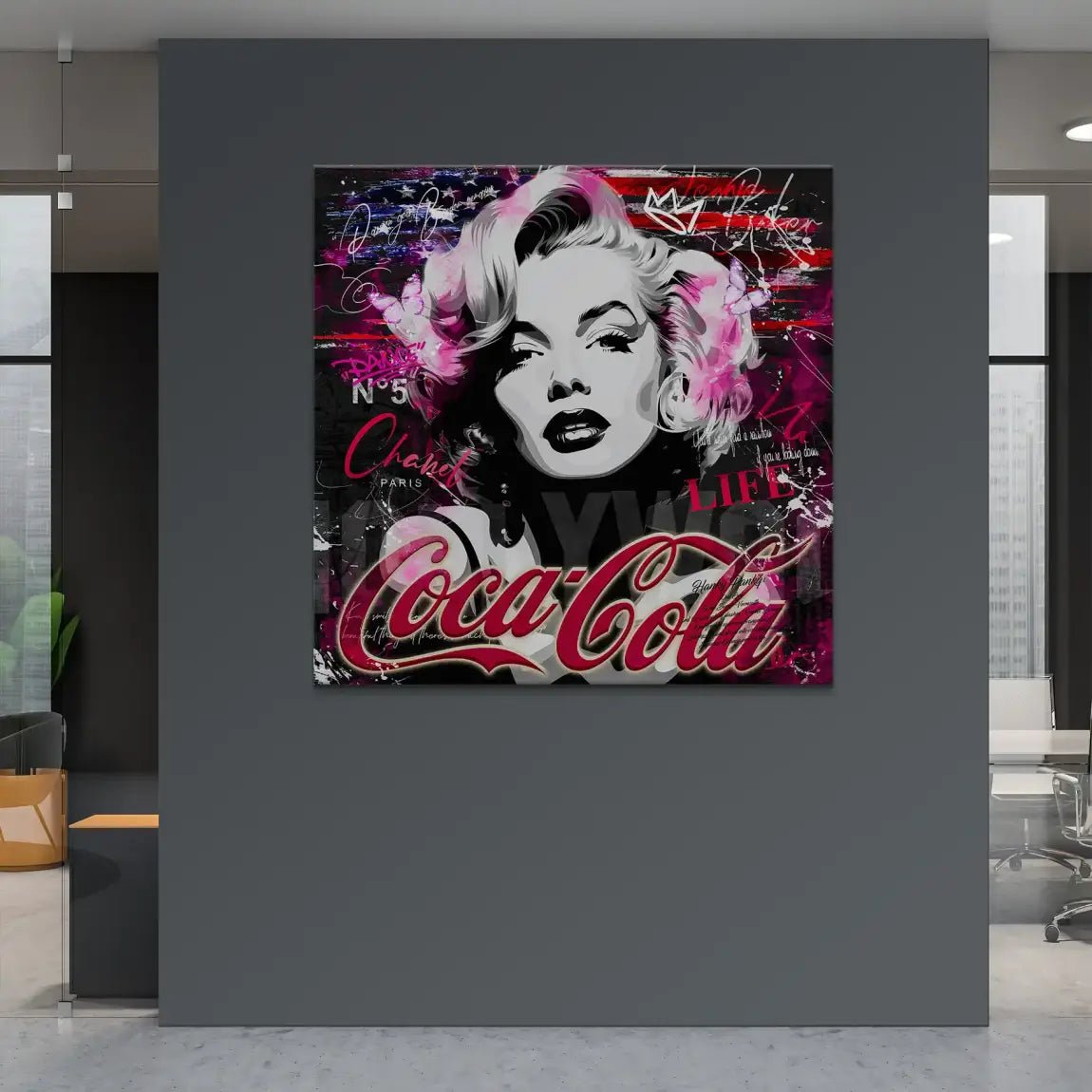 Marilyn Monroe Coke Leinwand Bild INGALERIE