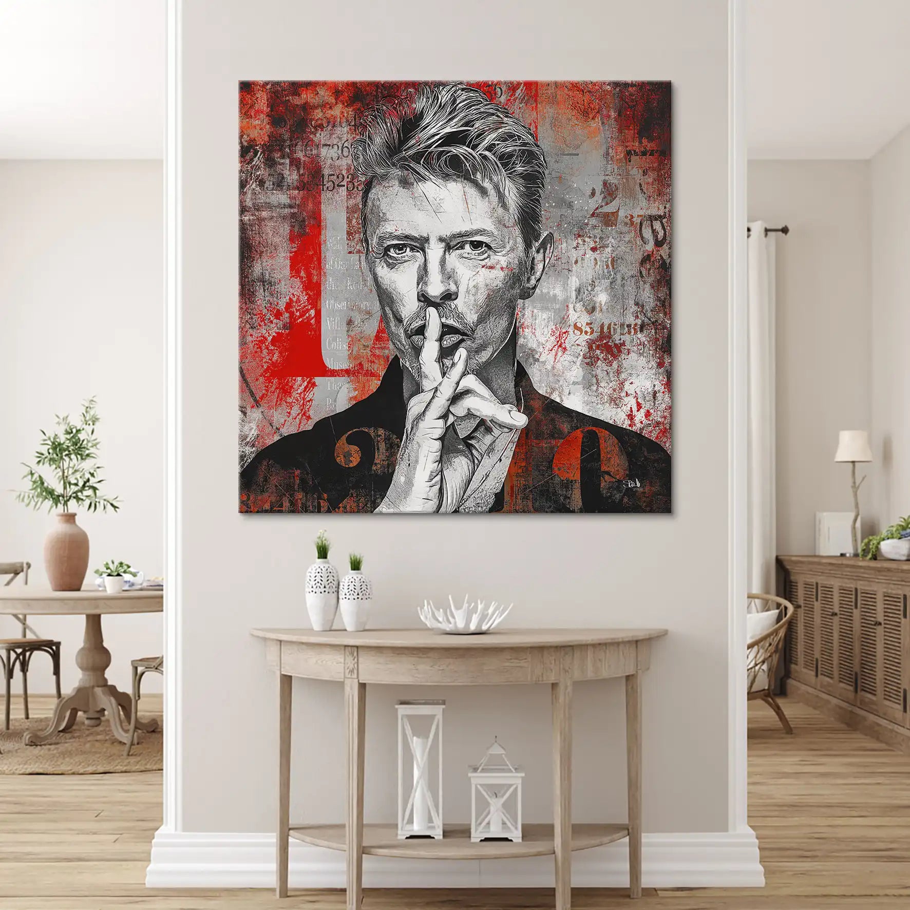 David Bowie Abstrakt Leinwand Bild INGALERIE