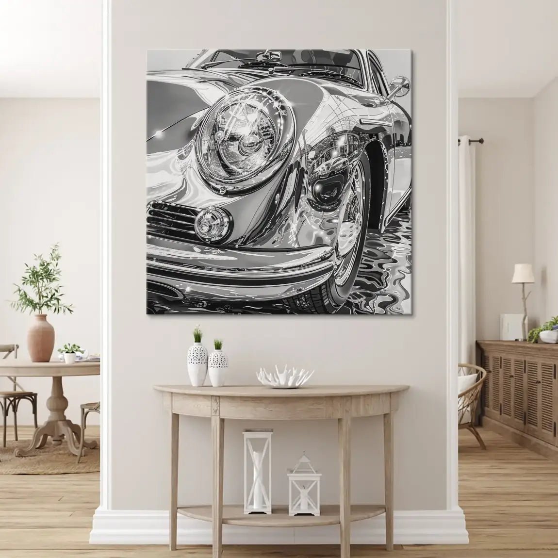 Porsche 356 Abstrakt Nr.3 Leinwand Bild INGALERIE