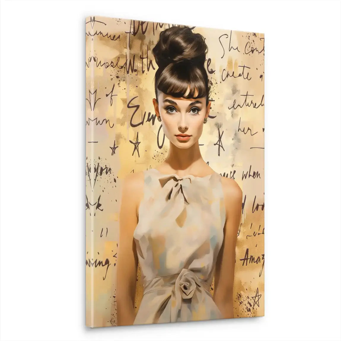 Audrey Hepburn Modern Art Leinwand Bild INGALERIE