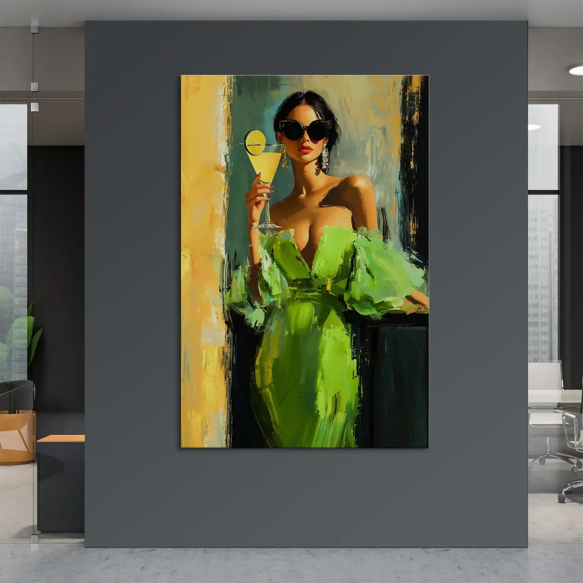 Sonnenkuss und Zitrone Leinwand Bild INGALERIE