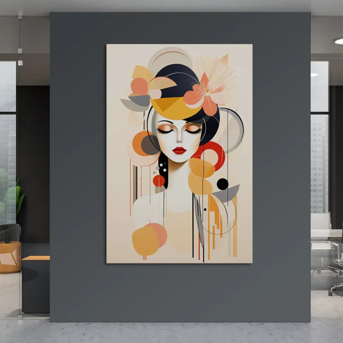 Träumende Muse Leinwand Bild INGALERIE