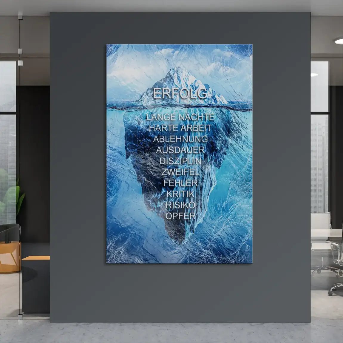 Eisberg Motivation Leinwand Bild INGALERIE