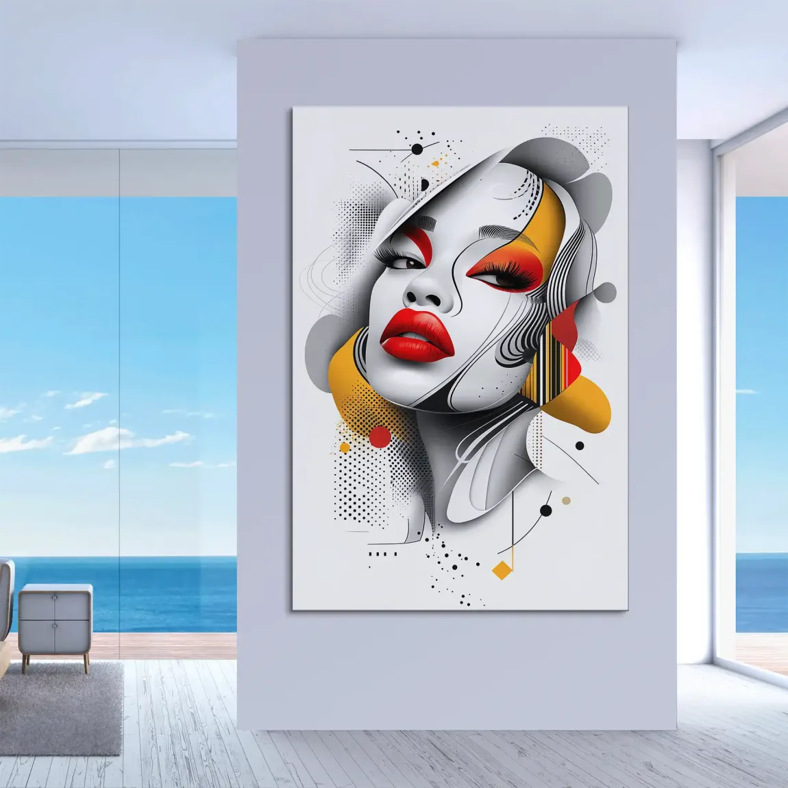 Femme Fatale Modern Art Leinwand Bild INGALERIE