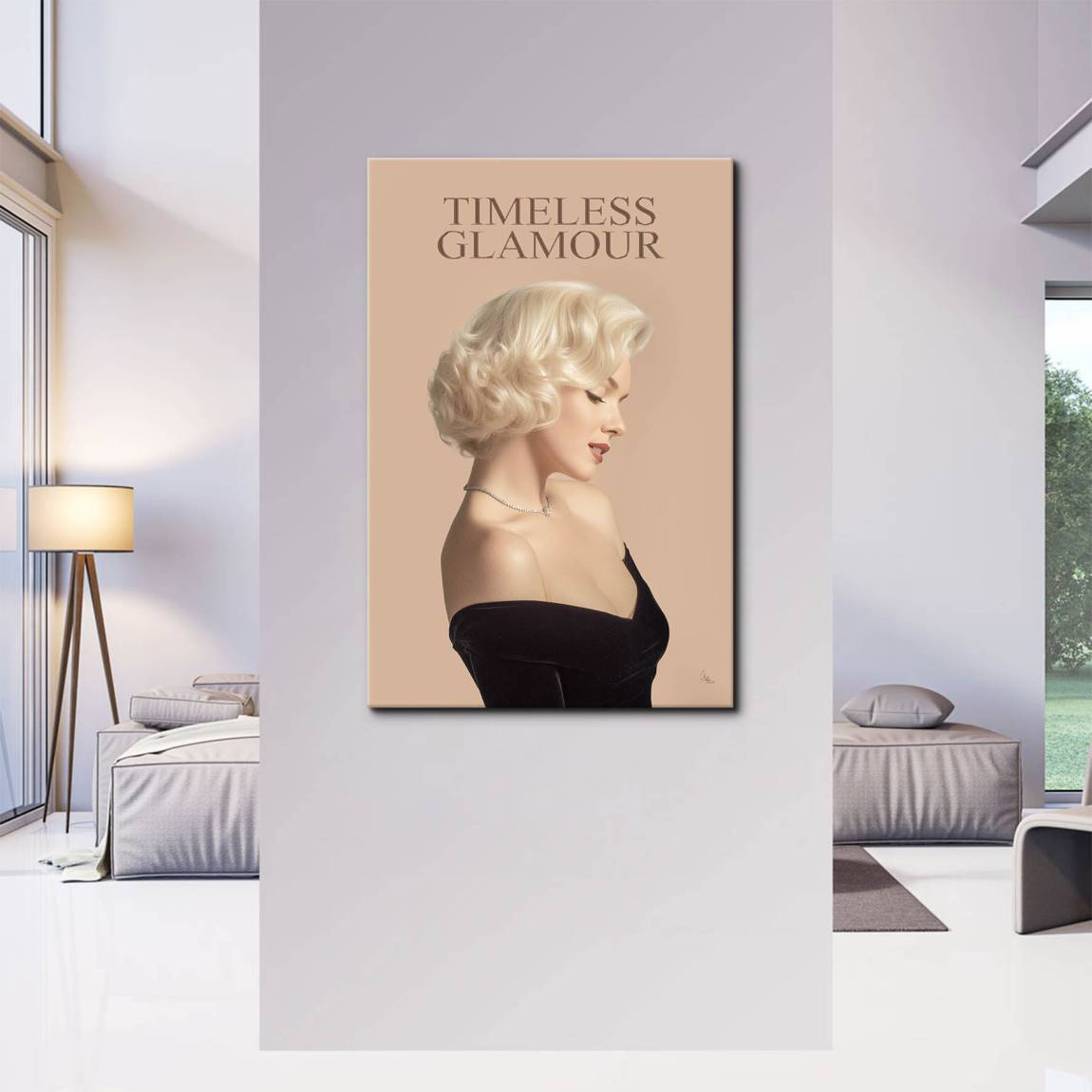 Marilyn Hollywood Grace Leinwand Bild