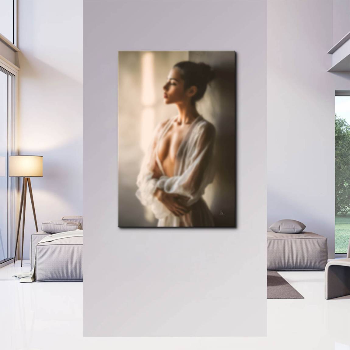 Sinnliche Frau Leinwand Bild