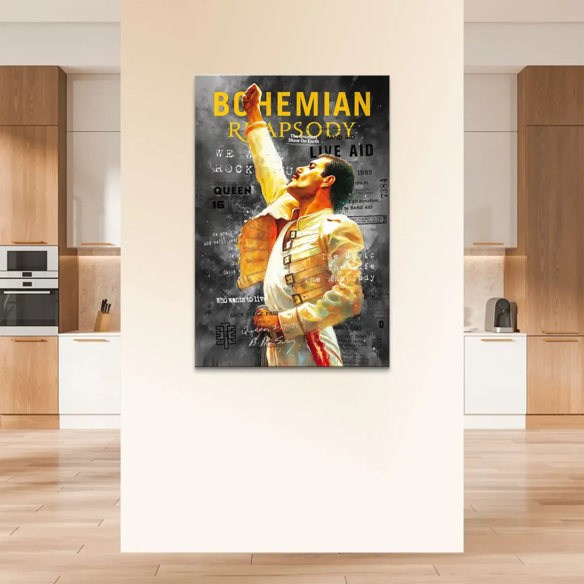 Freddie Mercury Bohemian Leinwand Bild