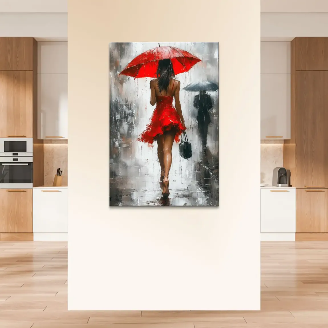 Walk in the Rain Leinwand Bild