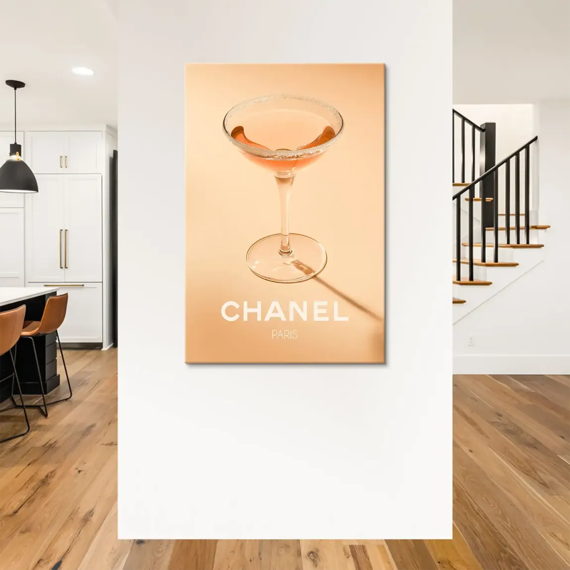 Chanel Glam Cocktail Leinwand Bild