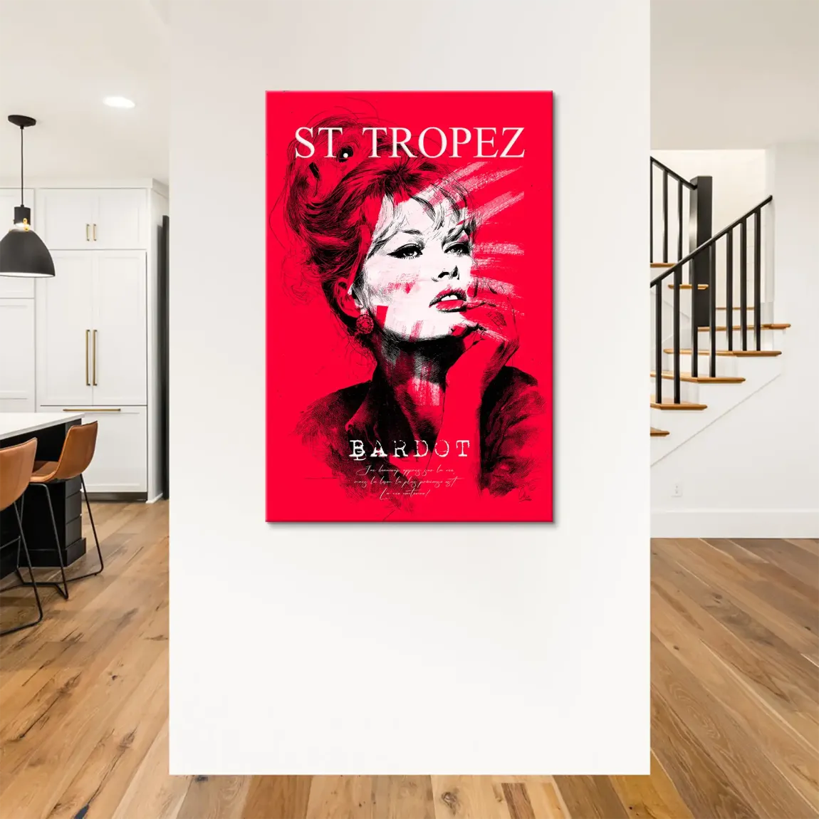 Bardot St Tropez Leinwand Bild