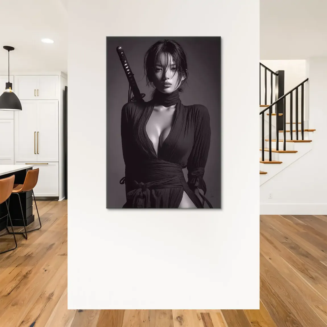 Silent Katana Leinwand Bild