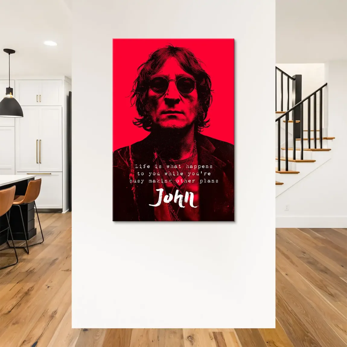 Lennon Red Vision Leinwand Bild