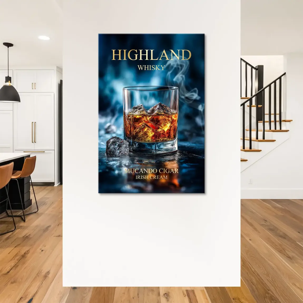 Highland Whisky Glow Leinwand Bild