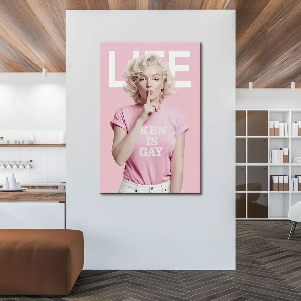 Marilyn Monroe Ken is Gay Leinwand Bild