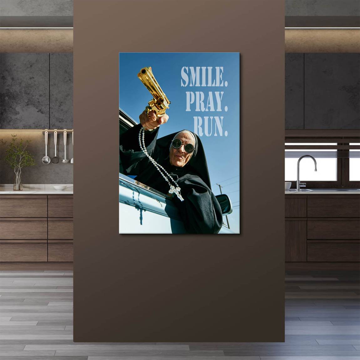 Rebel Nun Leinwand Bild