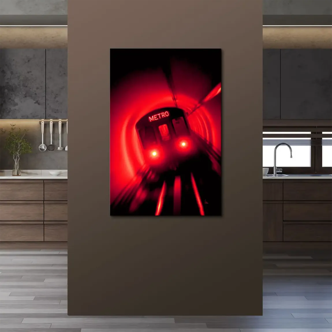 Metro Art Leinwand Bild