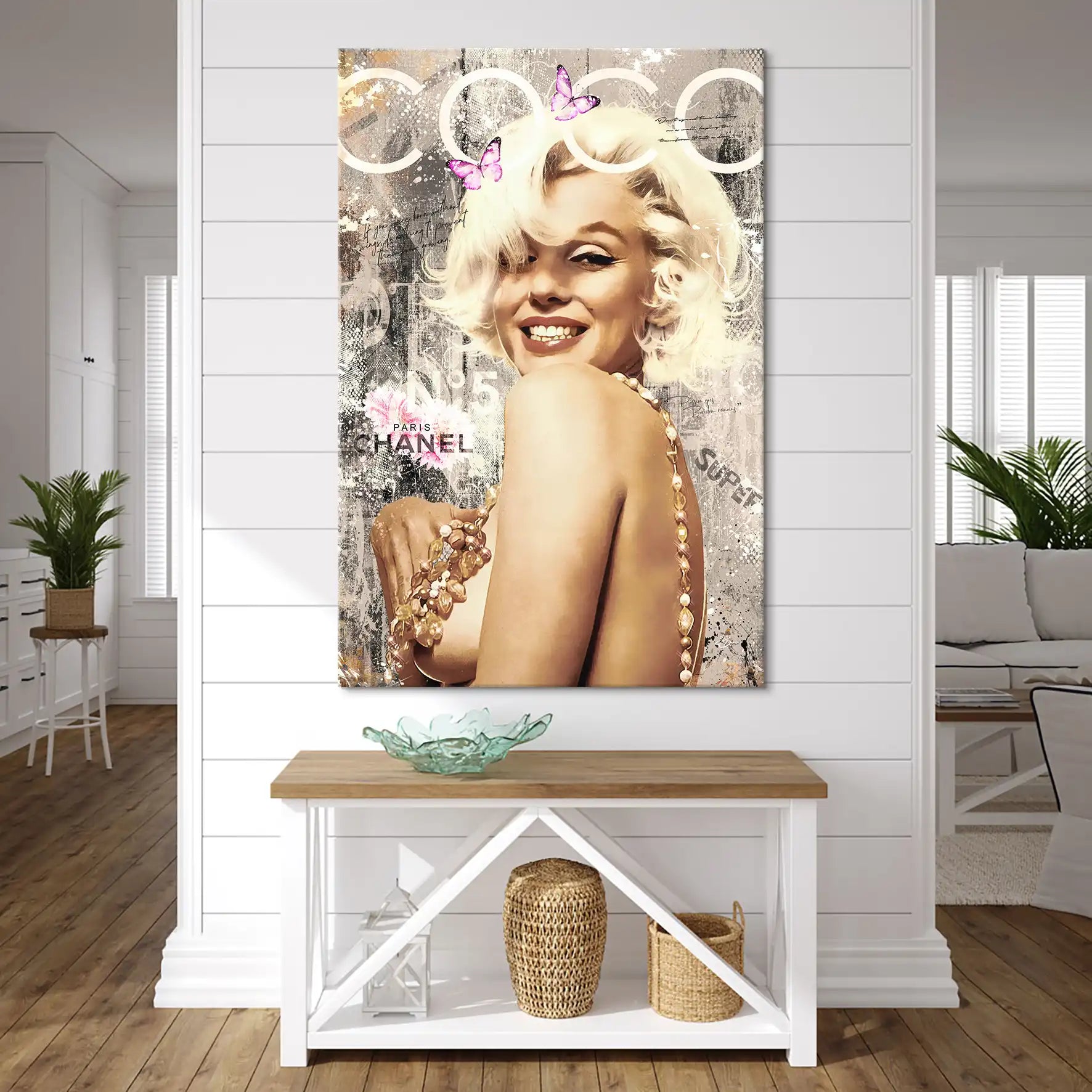 Marilyn Coco Retro Leinwand Bild INGALERIE