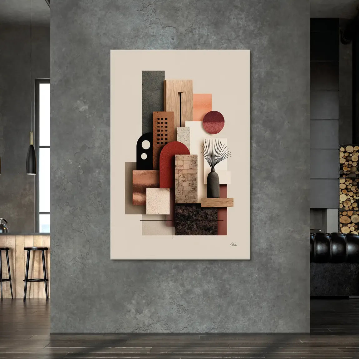 Urban Layers Elegance Leinwand Bild INGALERIE