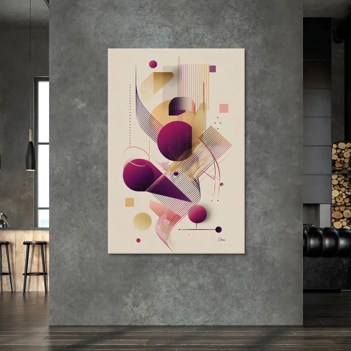 Velour Spectrum Harmony Leinwand Bild INGALERIE