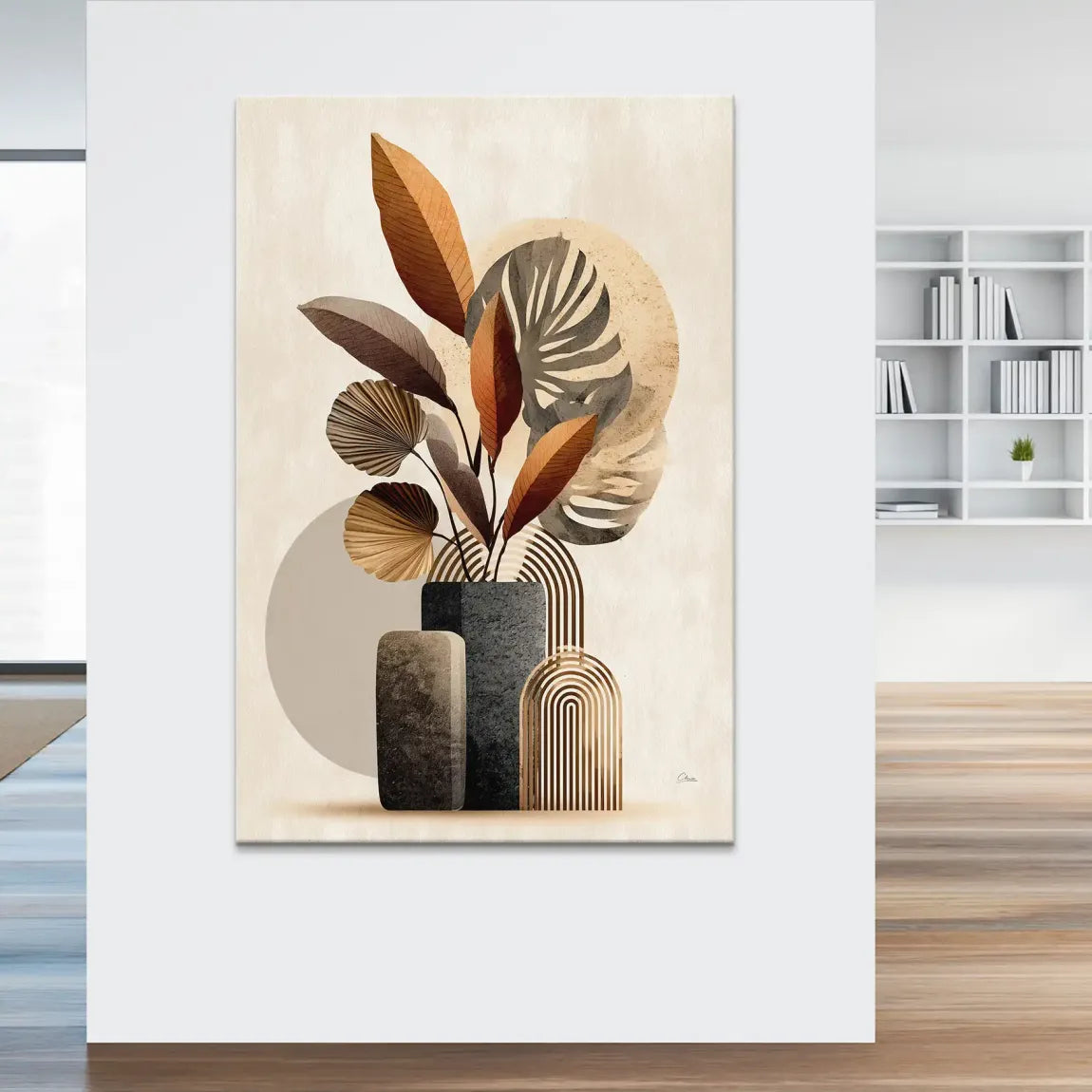 Amber Leaf Symphony Leinwand Bild INGALERIE