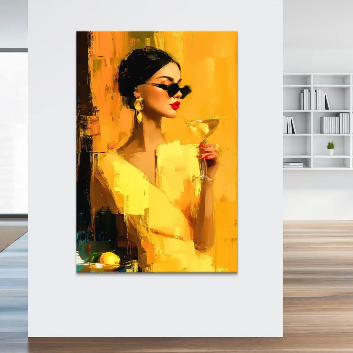 Golden Luxe Martini Leinwand Bild INGALERIE