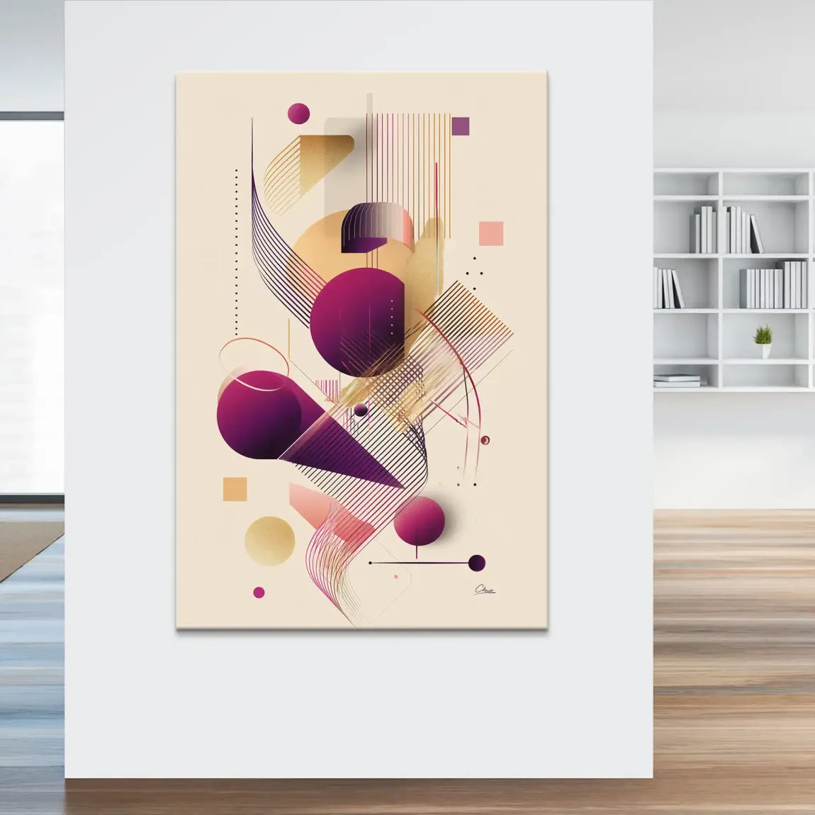Velour Spectrum Harmony Leinwand Bild INGALERIE