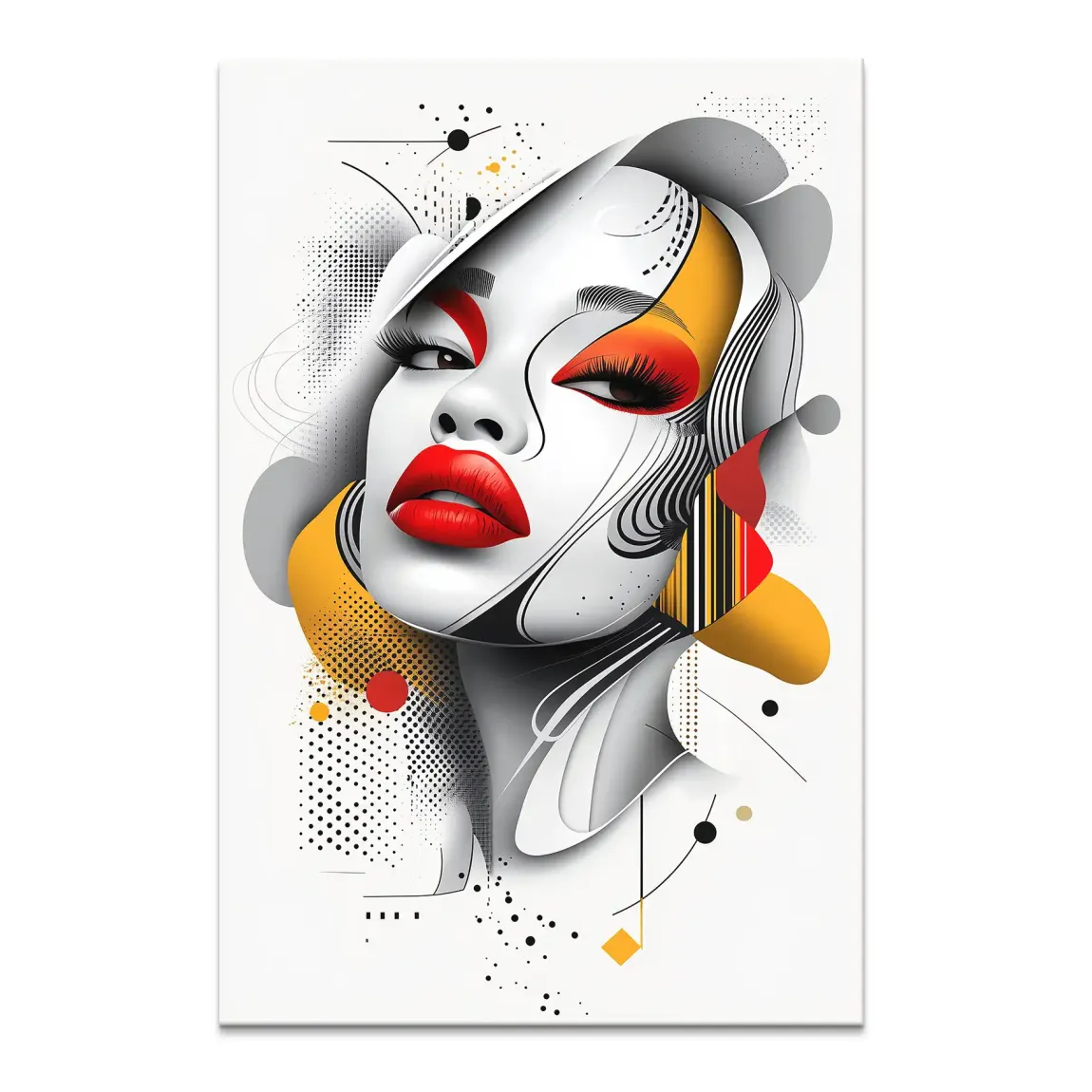 Femme Fatale Modern Art Leinwand Bild INGALERIE
