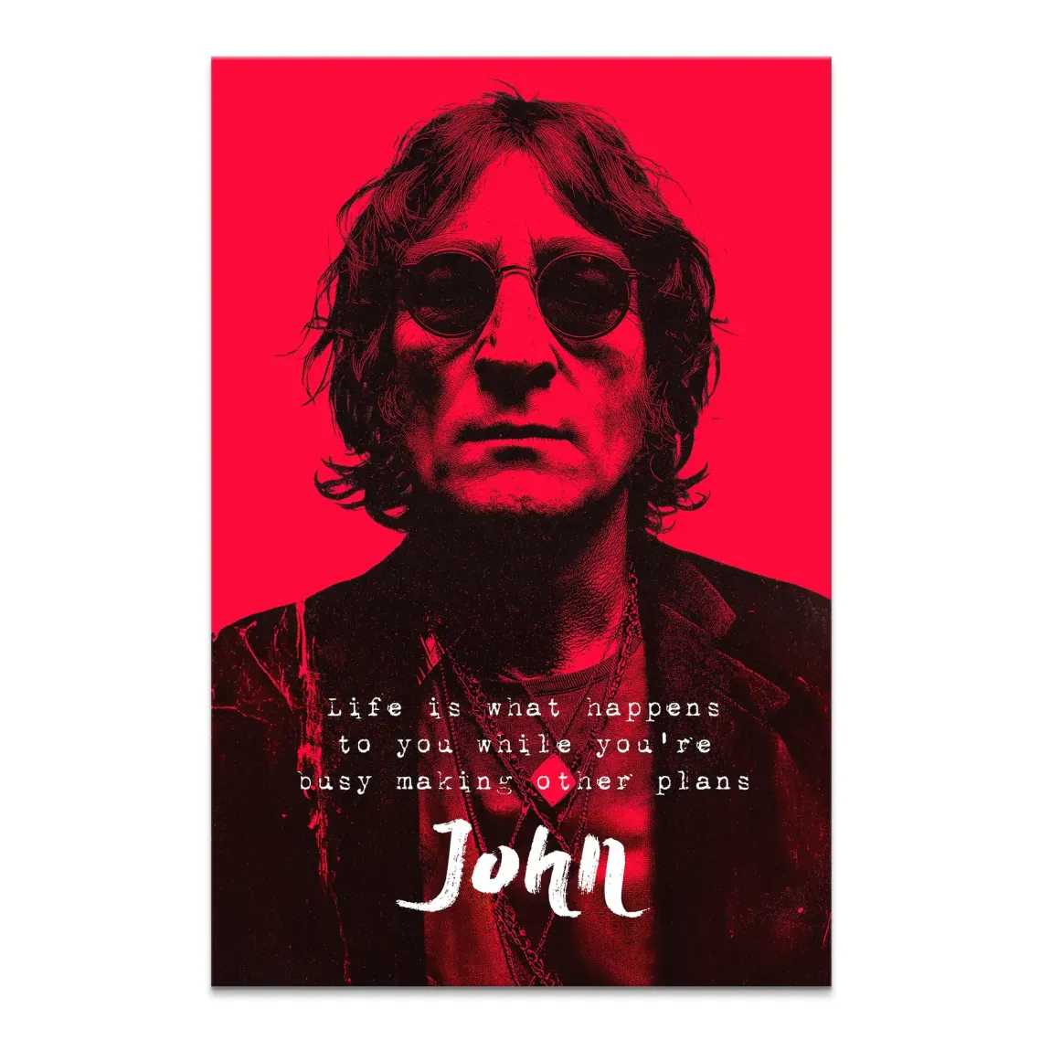 Lennon Red Vision Leinwand Bild