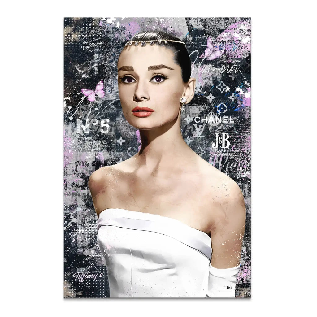 Erstaunlich Audrey Hepburn Bild Leinwand Ebenbild