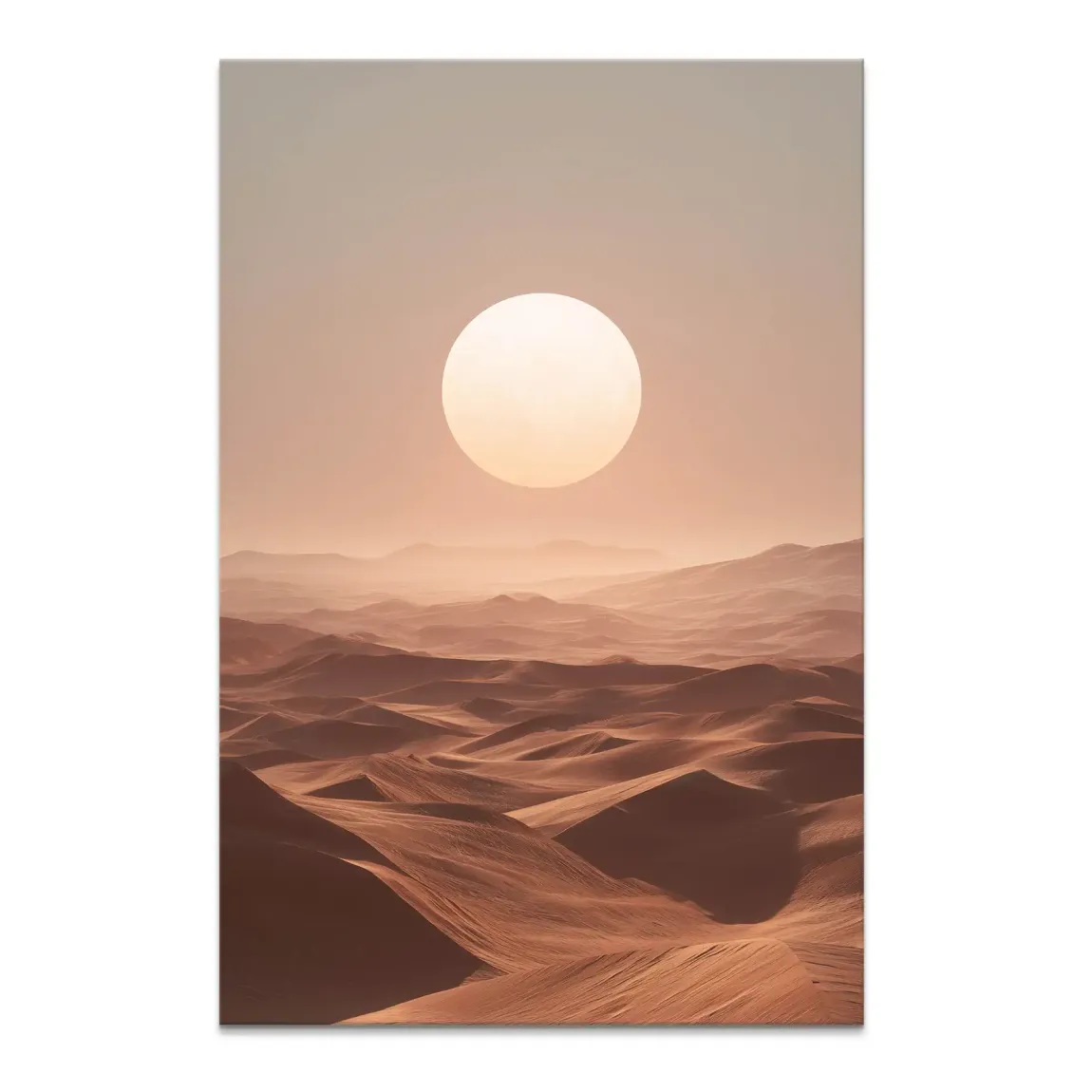 Goldene Wüste Leinwand Bild