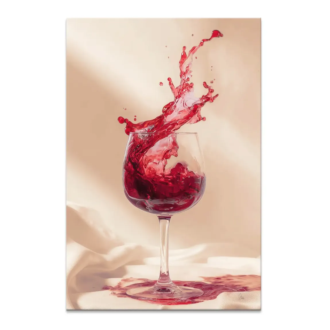 Ruby Splash Leinwand Bild