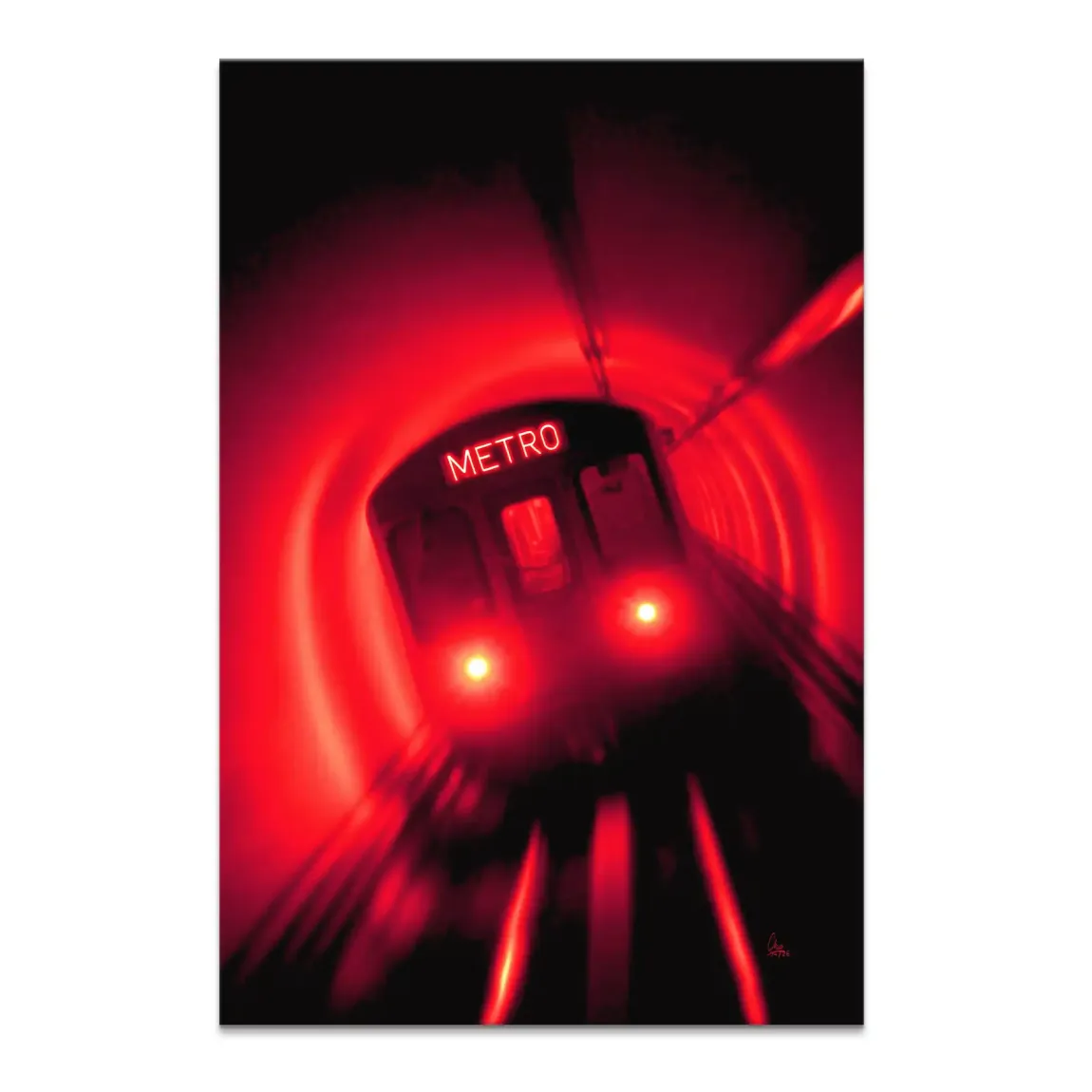 Metro Art Leinwand Bild