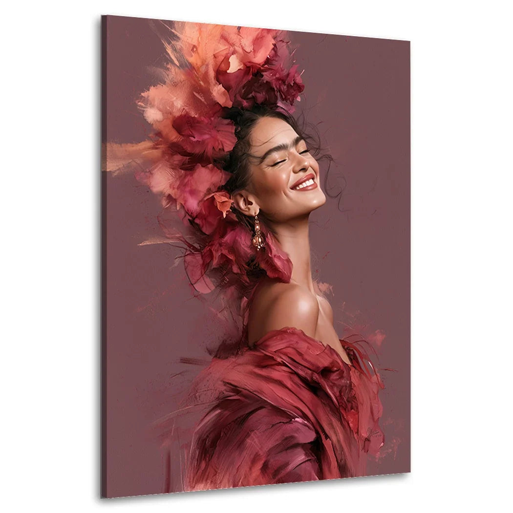 Frida Kahlo Rosenrausch Leinwand Bild