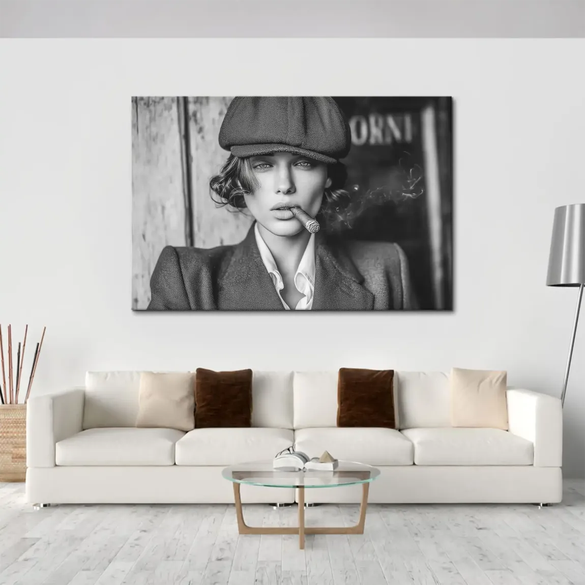 Zigarre und Stil Leinwand Bild