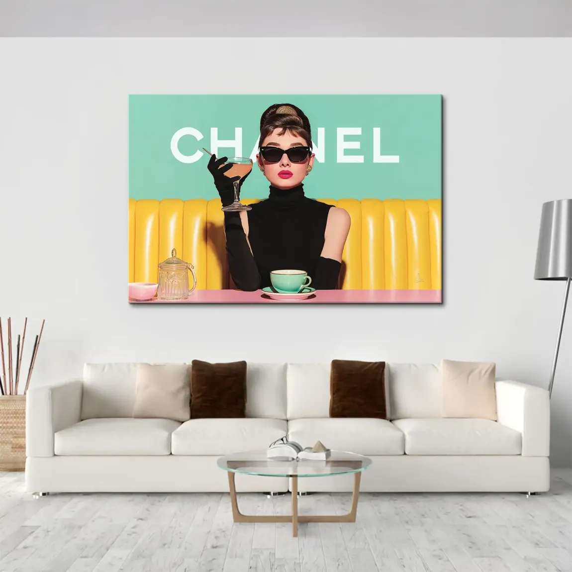 Audrey Hepburn de Luxe Leinwand Bild