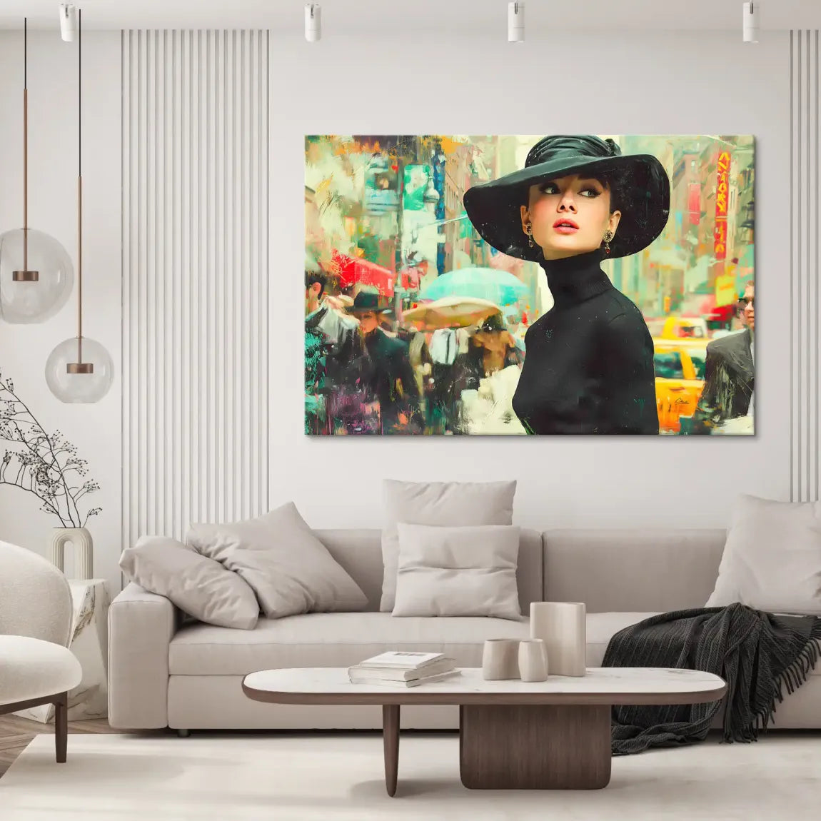Audrey in New York Leinwand Bild INGALERIE
