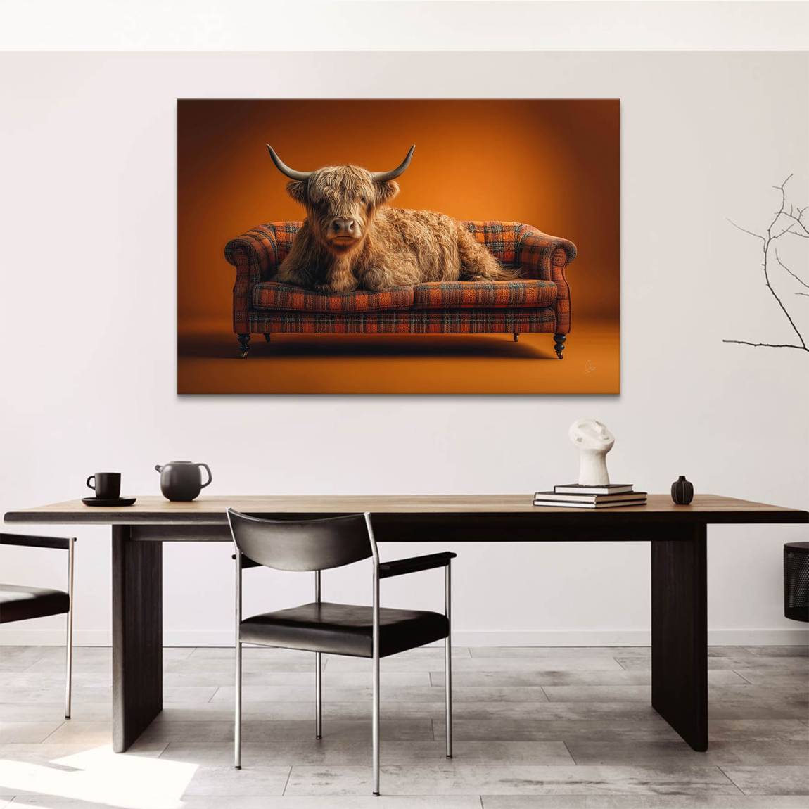 Highland Lounge Leinwand Bild