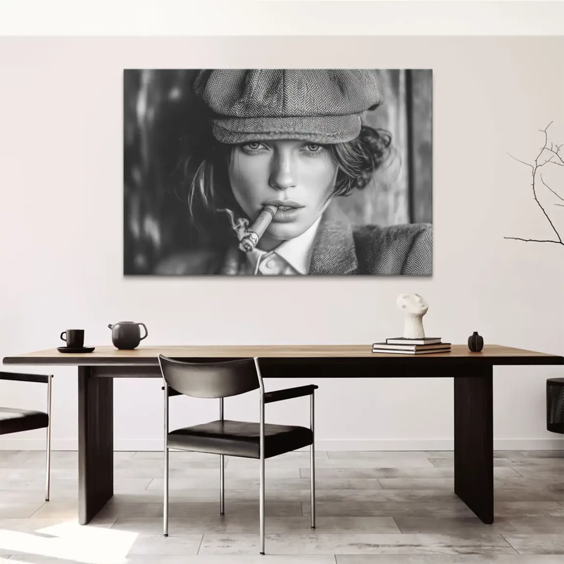 Rauchige Eleganz Leinwand Bild