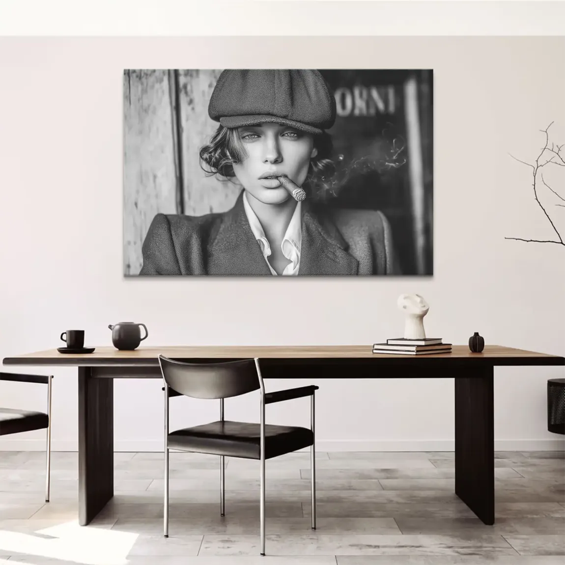Zigarre und Stil Leinwand Bild