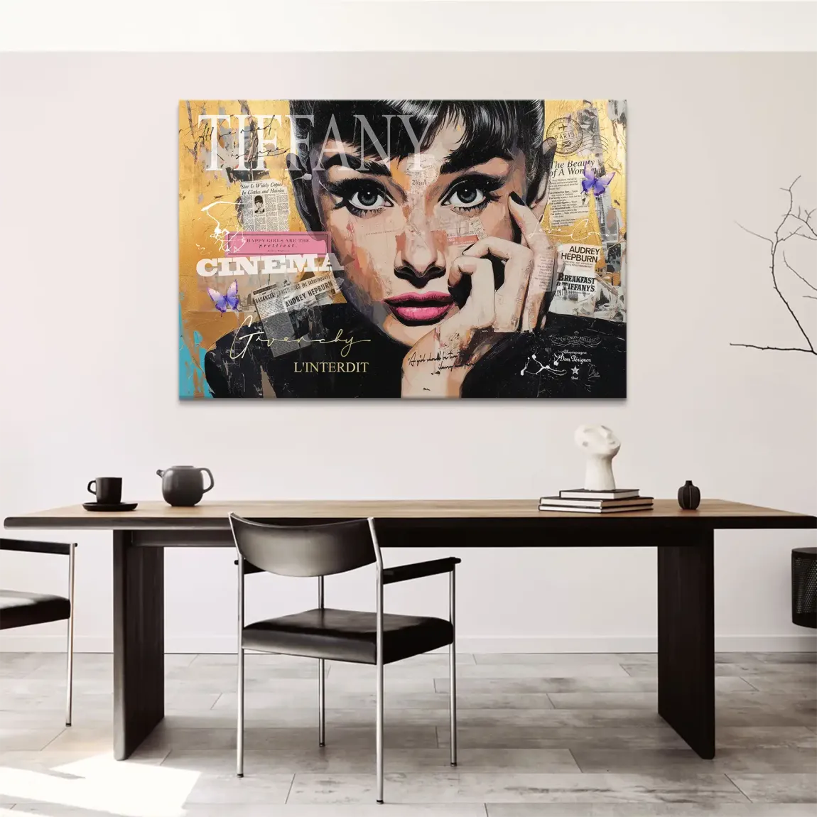 Audrey Pop Art Leinwand Bild