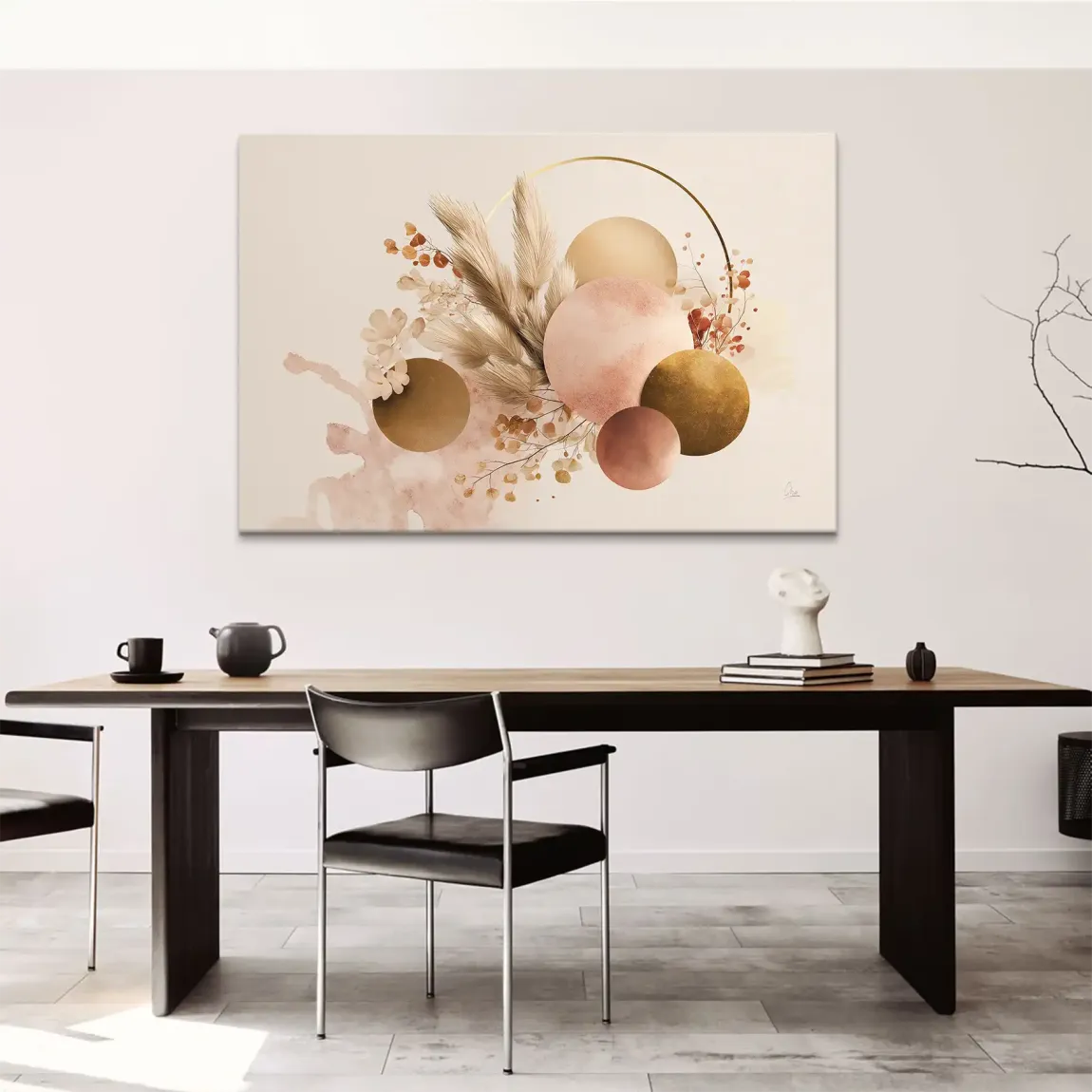 Golden Balance Leinwand Bild