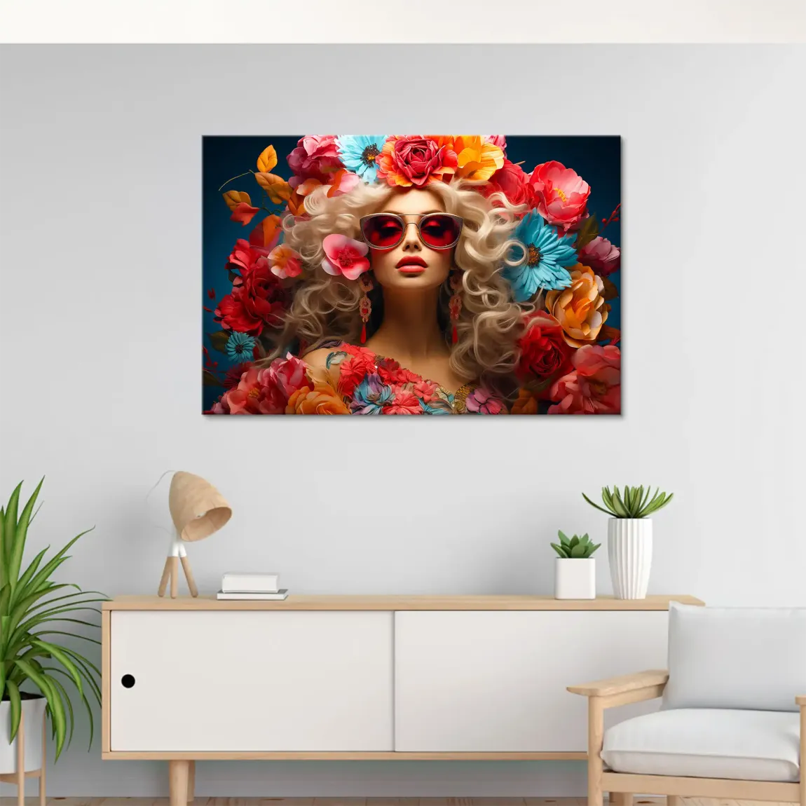 Flower Queen Leinwand Bild