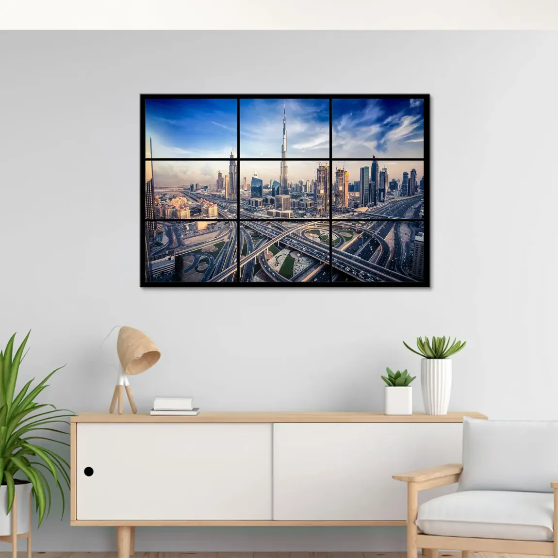 Skyline Dreams Dubai Leinwand Bild
