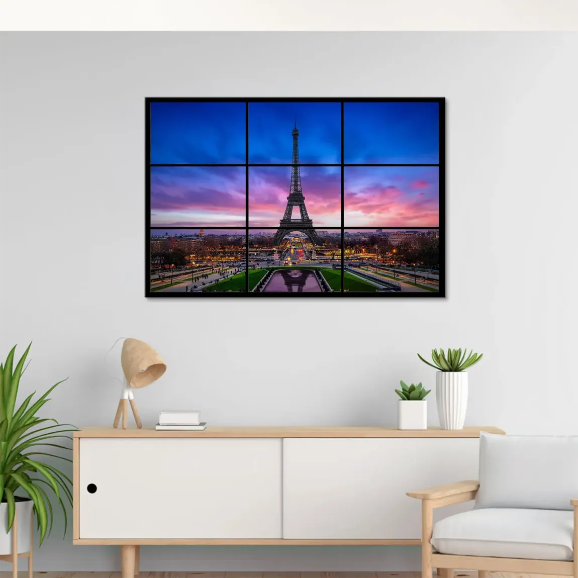 Evening Glow Paris Leinwand Bild