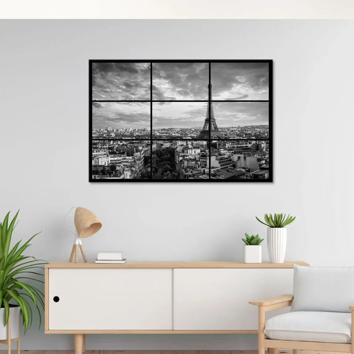 City View Paris Leinwand Bild